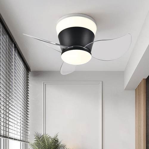 2025年新款吊扇灯吸顶儿童房卧室家用阳台过道餐厅静音小型风扇灯