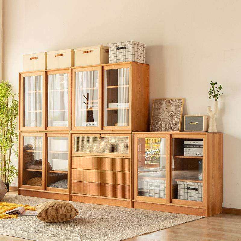 北欧全实木樱桃木斗柜边柜储物柜玻璃门书柜客厅落地展示柜置物柜,五金/工具,其他电线电缆,淘宝优惠券,粉丝福利购,淘宝优惠卷