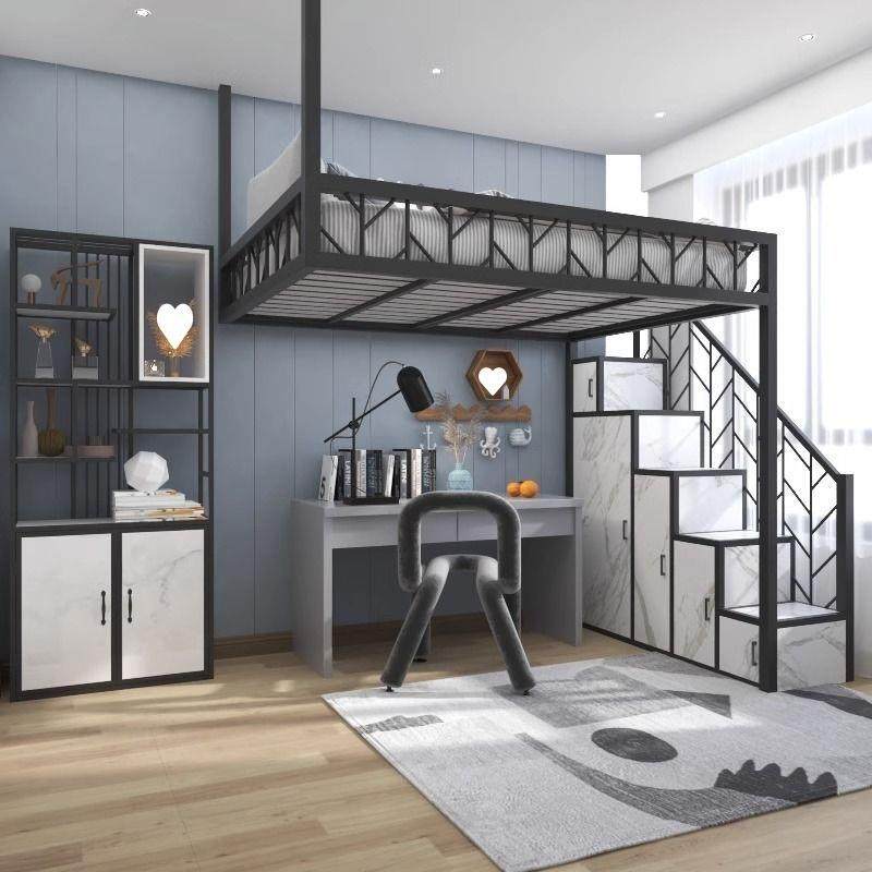 高架床下空铁艺床上桌小户型阁楼床高低床公寓省空间悬空床铁架床,五金/工具,其他电线电缆,淘宝优惠券,粉丝福利购,淘宝优惠卷