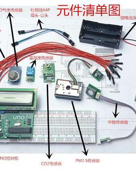 微型空气质量监测站PM2.5温湿度COCO2甲醛环境气体参数检测