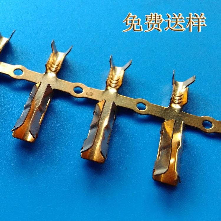 HYU三角形插管品字尾灯座插簧接线端子接插件连接器