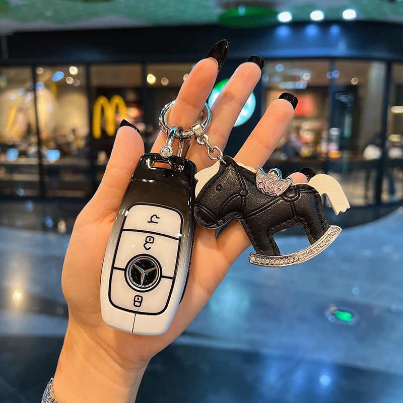 奔驰车钥匙套新款C级E级S级C260L车E300L女GLE350壳GLC/A200L扣包