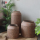 复古红陶风花盆盆器软装 花瓶仛寂风花瓶大号罐复古大花盆做旧盆
