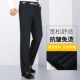 爸爸宽松休闲长裤 西裤 中老年人秋冬季 羊毛男士 厚款 老爷车中年男裤