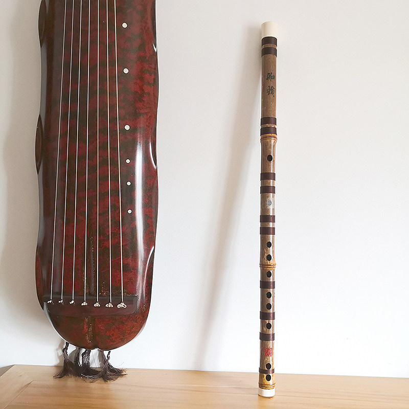 【笛箫定制】袁再彪大漆湘妃竹斑竹专业演奏竹笛吹着恶魔的笛子