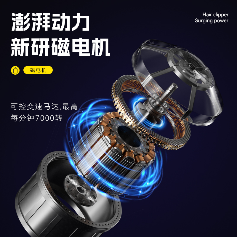 Unibono理发器电推剪剃头电推子光头神器剃光头专用油头推剪家用