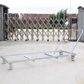 定做工厂移动带把手托盘服装 厂周转箱底座冰柜餐车万向轮支架底托