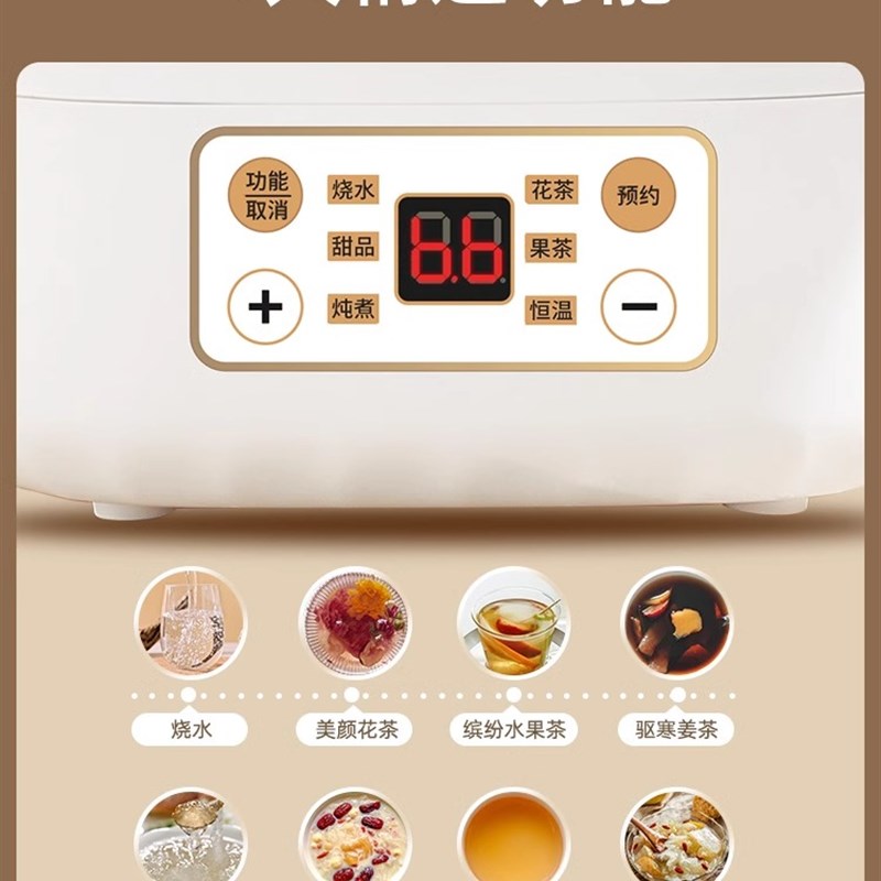 养生壶办公室小型煮茶器2024新款家用多功能全玻璃花茶电热烧水壶