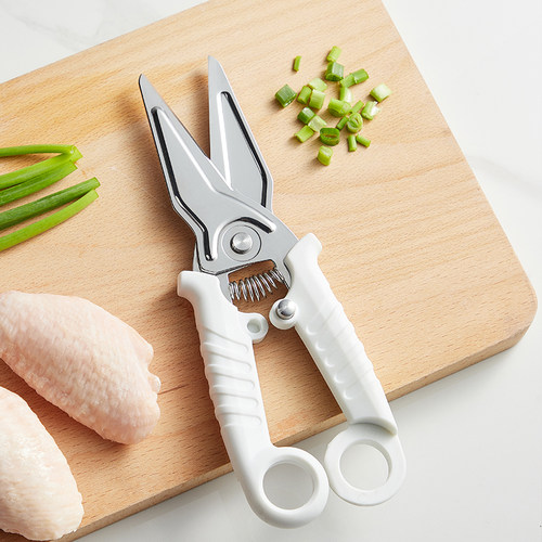 米立风物厨房剪刀专用不锈钢多功能剪子强力鸡骨剪家用磁吸食物剪