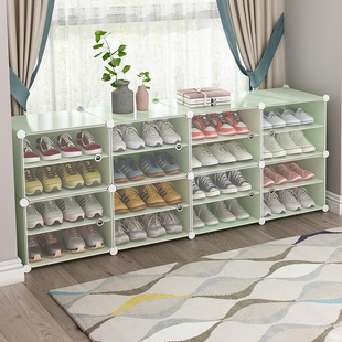 鞋柜简易小型阳台窗边储物柜省空间经济型收纳神器多层防尘鞋架子