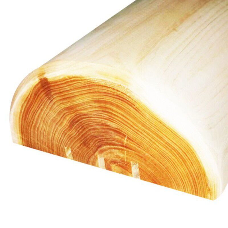 香柏木颈椎枕头侧柏实木硬木枕头半圆形颈椎枕头汗蒸桑拿理疗枕头