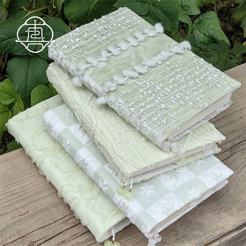 真我 快雪时晴 清新文艺手工布书衣手账A5A6手帐本记事本笔记文创