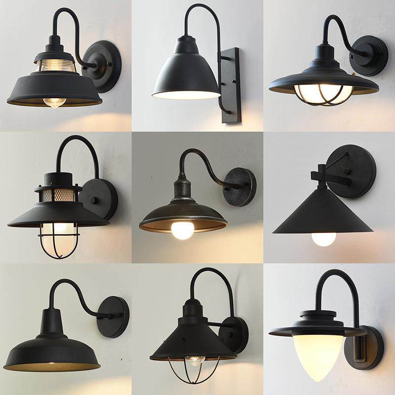 美式户外门口防水壁灯复古阳台室外墙过道别墅阳光房灯具led灯