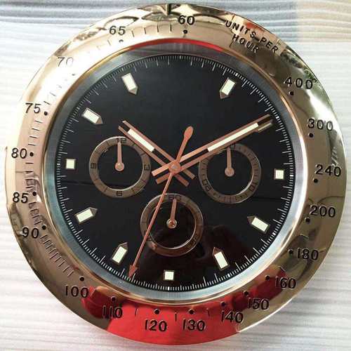 欧式金色大号创意挂钟客厅时尚钟表轻奢金属挂墙家用简约挂表时钟