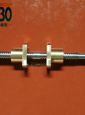 低价加工研磨梯形丝杠TR08*2滚珠丝杆工期短可开增值税13％票