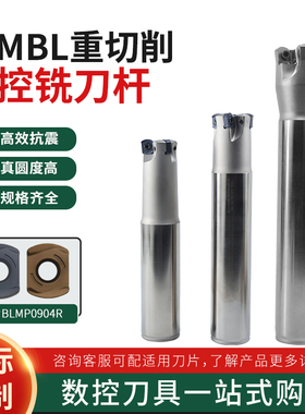 TFMBL快进给铣刀杆抗震开粗内冷出水刀杆BLMP0904R重切削铣刀片
