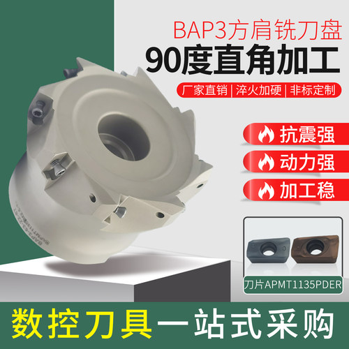 BAP300R直角加硬铣刀盘