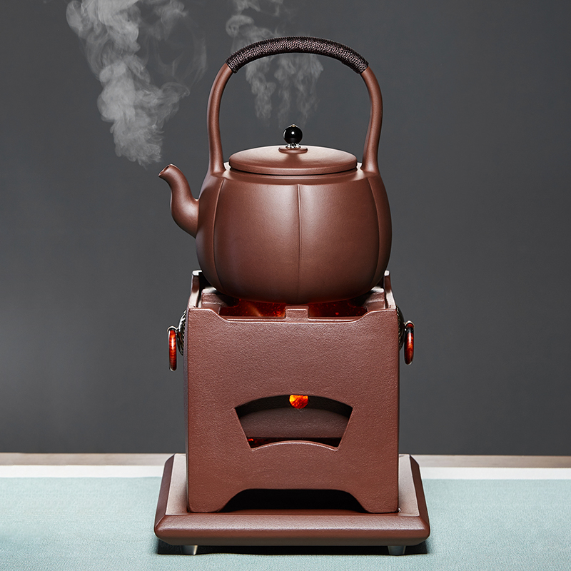 紫砂泡茶炉明火围k炉煮茶器小碳烤炉子室内老式打边炉炭火风炉功