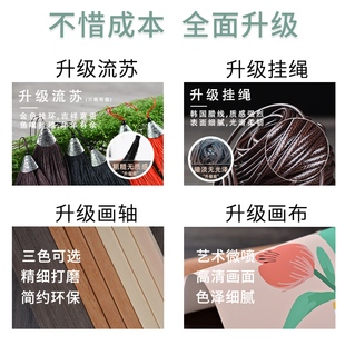 梵艺术油画布艺挂画电表箱遮挡画装 饰墙布免打