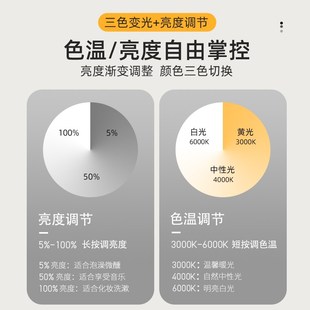 众想智能浴室镜子挂墙式 异形创意半圆形卫生间卧室梳妆镜led圆镜