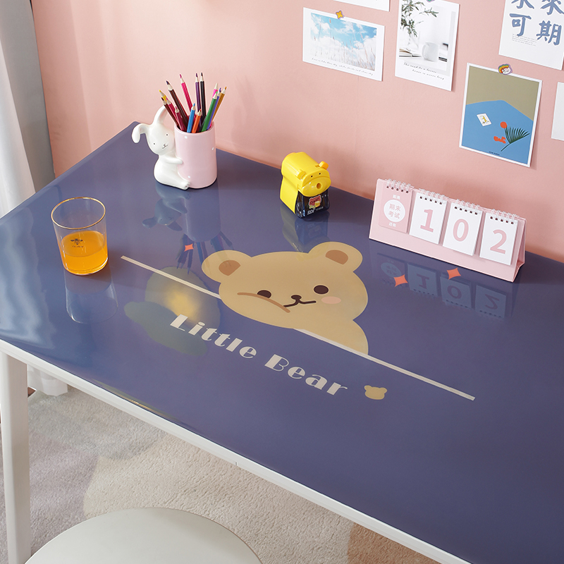 书桌垫儿童学习学生写字电脑台布卡通桌面pvc防水防油软玻璃桌布