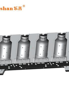PP瓶吹塑一出四吹瓶模具2L圆瓶吹瓶机模具瓶子模具厂家吹瓶配件