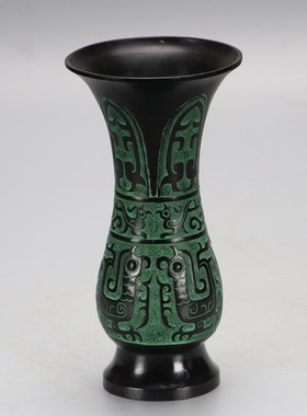 周鼎仿古青铜器  锌合金父庚觯 花瓶花觚天觚 工艺礼品 婚礼饰品