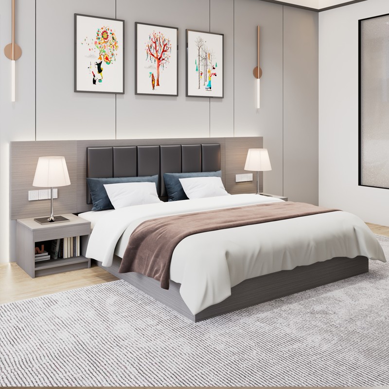 酒店家具标间全宾馆专用客房床公寓大床民宿床全季酒店床定制