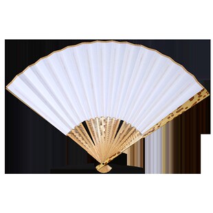 9寸方龙鳞玉竹梅妃折扇扇骨半手工翻轮扇子文玩折扇苏工礼品扇