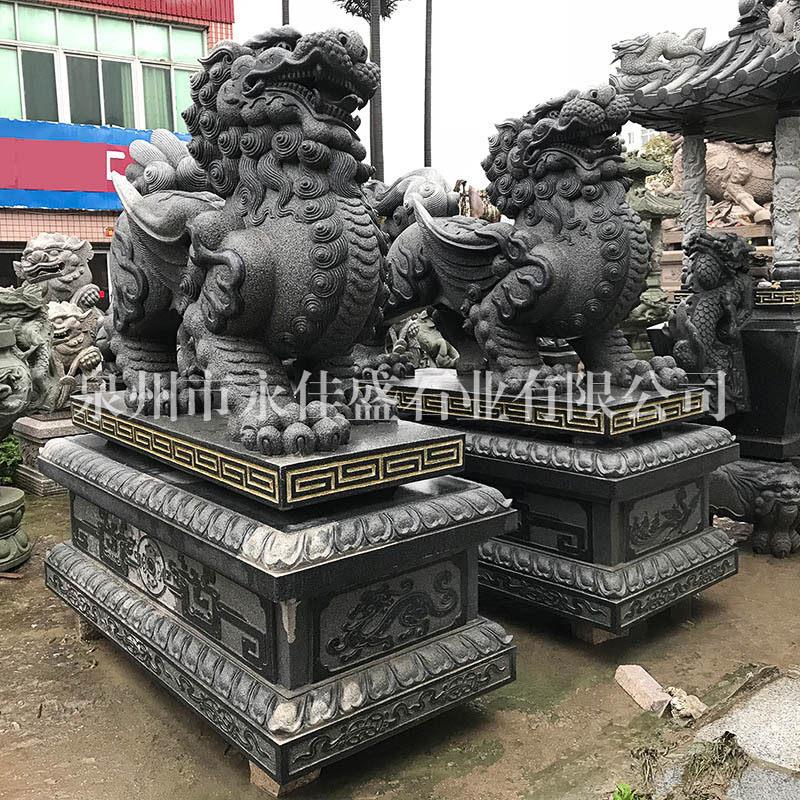 源头厂家石雕貔貅瑞兽独角兽酒店景区庭院小区公司门口摆件工艺品