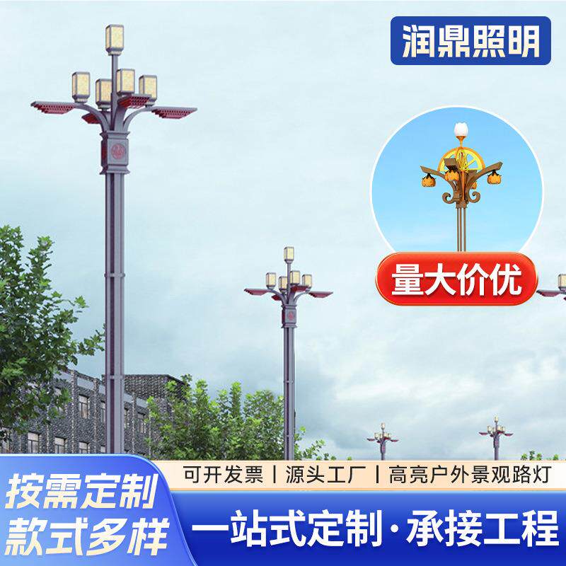 户外防水中华灯定制广场市政工程景观灯道路照明庭院led玉兰灯