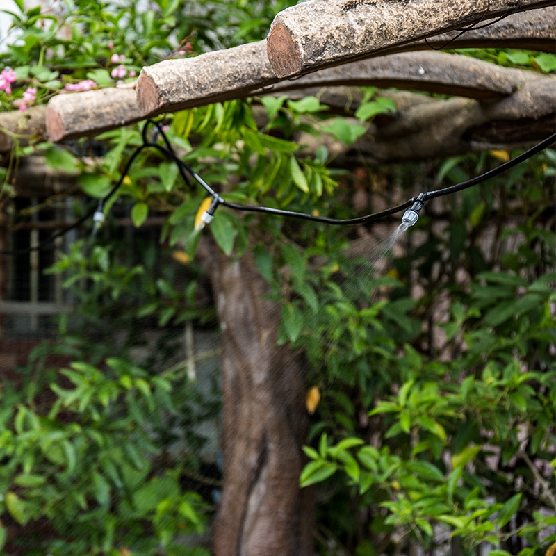 雾化微喷头自动定时家庭园林喷淋装降温浇花茶喷雾喷灌系统设备