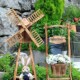 实木风车微景观园庭院装 饰创意森系摆设幼儿园环境布置材料