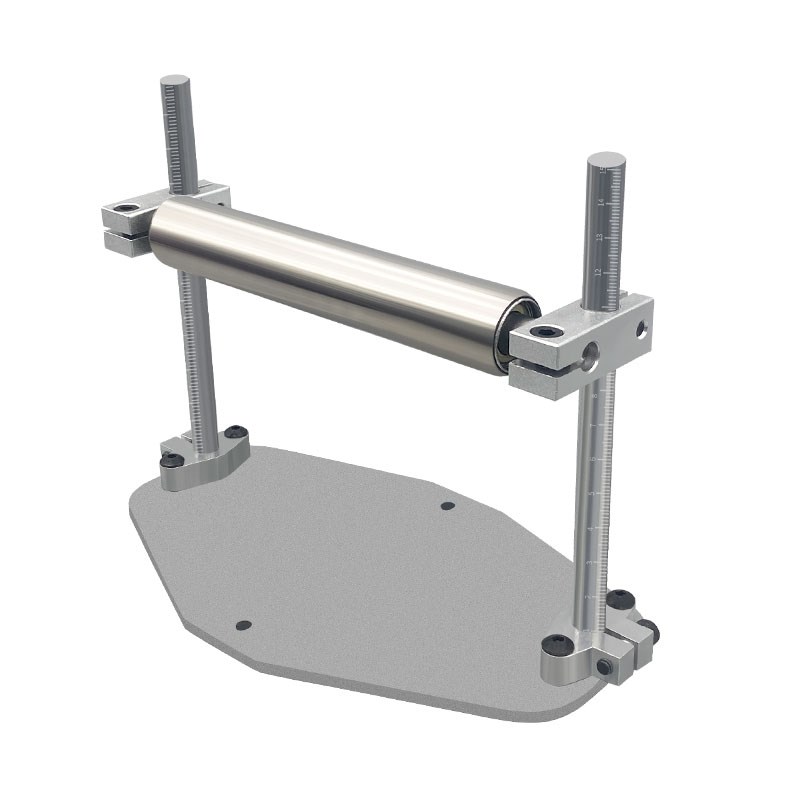 沃一新款加厚切割机托料架可调高度滚轮支架物料辅助架平衡托架