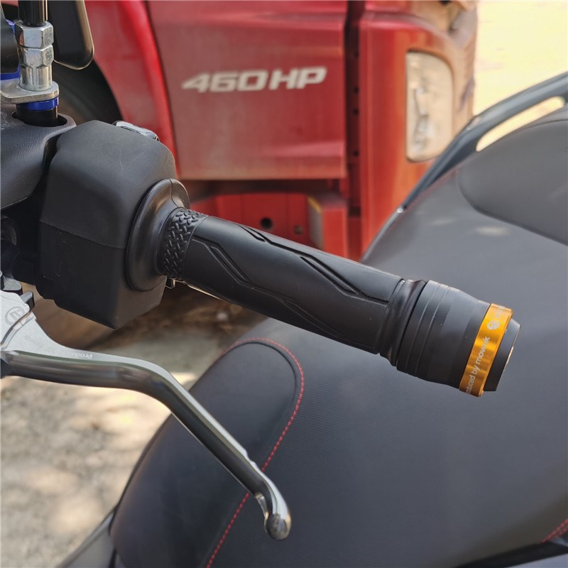 适用春风R手把堵 MY22改装不锈钢加重防震车把塞端子平衡把头