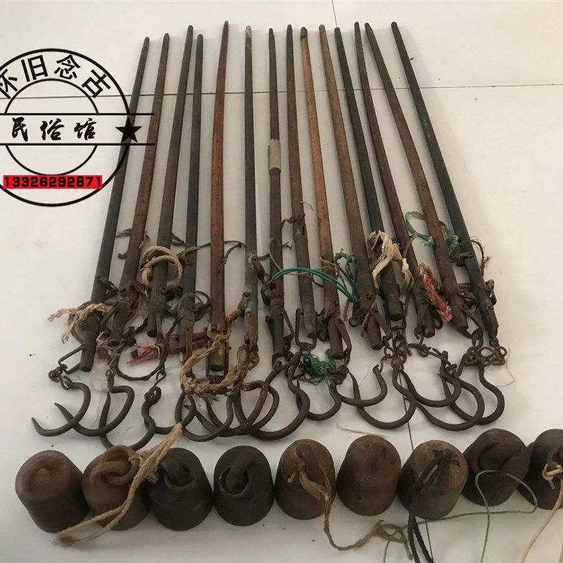 老式怀旧物件老杆子称大木杆称老秤砣古董收藏杂项民俗老物件