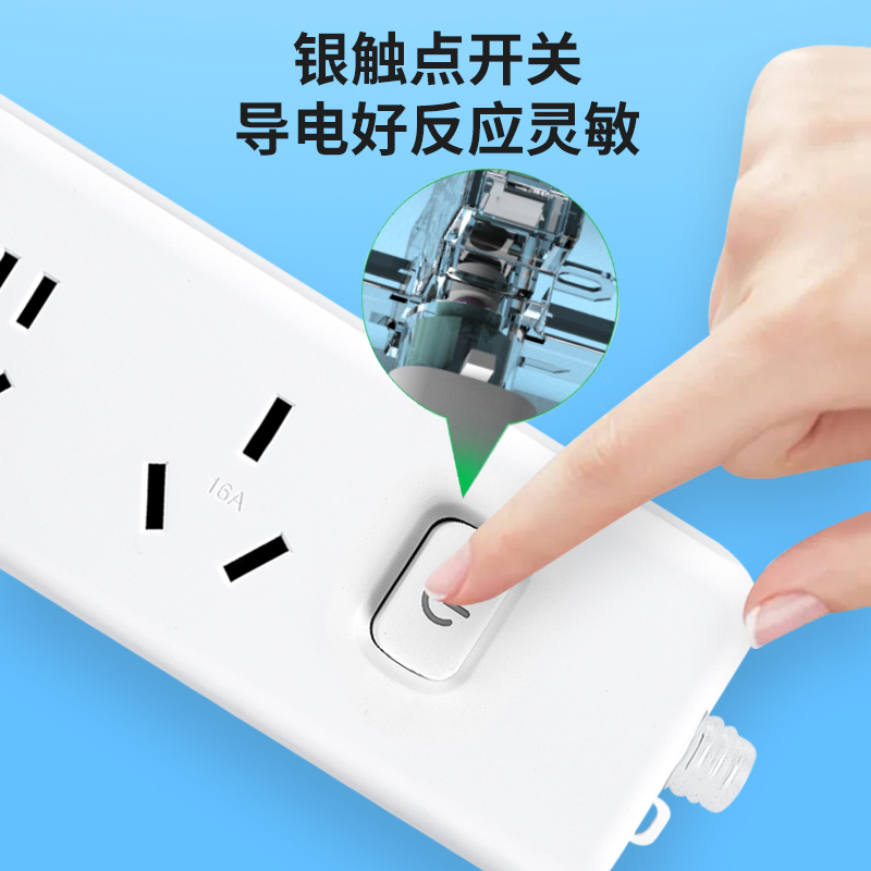 空调1转1插座专用延长线w大功率家用插线板热水器转换器