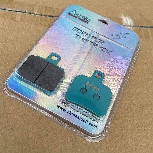 新款爱得利刹车皮街道赛道紫绿粉皮金属陶瓷螃蟹