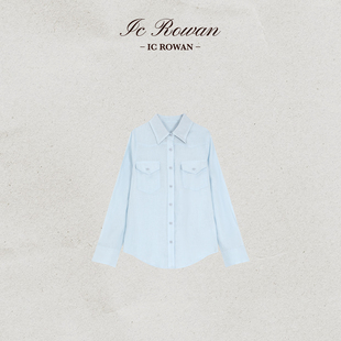 100亚麻春季 衬衫 新款 宽松长袖 ICTZX4625 极简风休闲时尚 Rowan