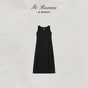 Rowan 真丝混纺茧型轻薄立裁连衣裙T63LQ013S