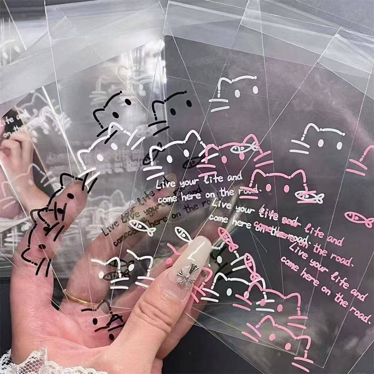 可爱小猫咪自封袋高颜值收纳袋