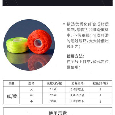 潮流棉线结 矶钓滑漂矶绵线结 棉线杆专用阿浮波钓组配件棉线圈卷