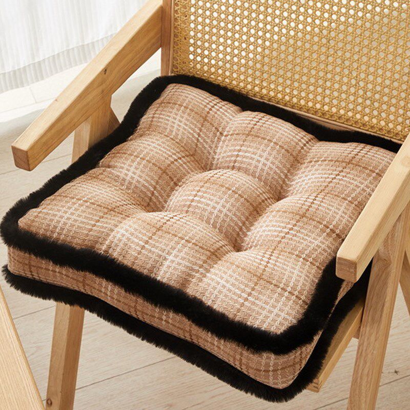 新古典提花加厚椅子垫美臀屁股久坐学生办公蒲团增高教室座椅垫子