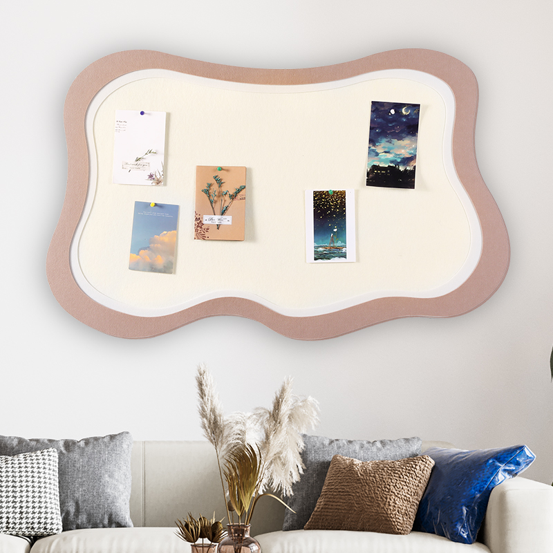 毛毡板照片墙墙贴软木板留言板展示板公告栏家用背景墙装饰记事板