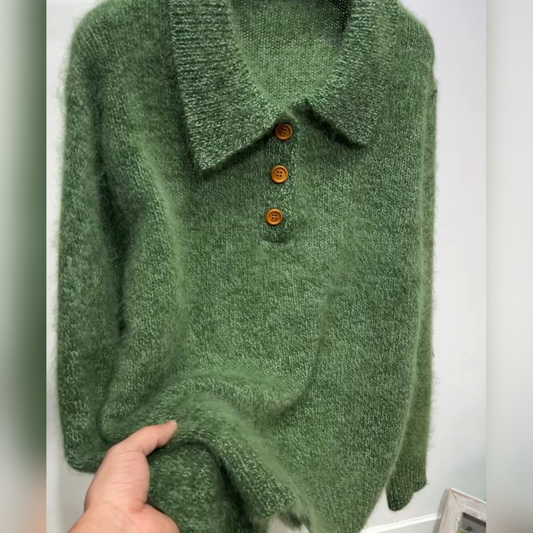 chic温柔软糯慵懒针织毛衣女秋冬