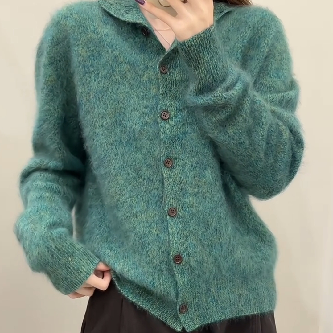 chic温柔软糯慵懒宽松针织上衣女