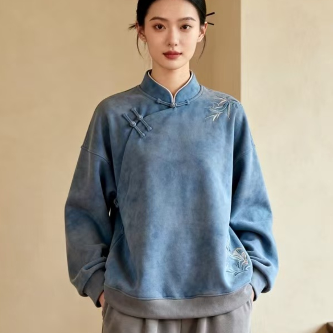 清冷超好看慵懒温柔宽松气质上衣