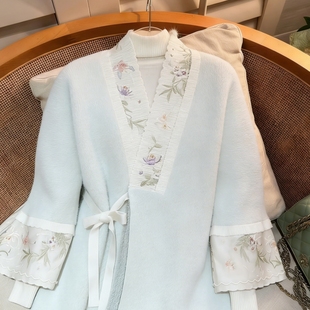 今年流行独特漂亮复古慵懒感宽松百搭保暖秋冬国风明制汉服棉衣女