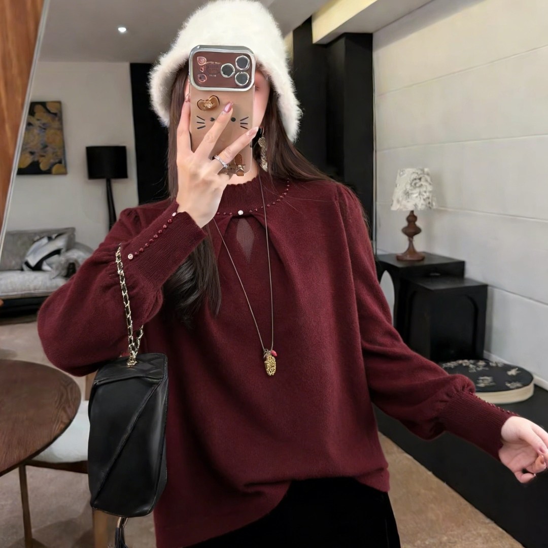 阁脂家新中式女士优雅气质红色内搭小衫高级感洋气宽松显瘦衬衫女,女装/女士精品,大码内搭,淘宝优惠券,粉丝福利购,淘宝优惠卷