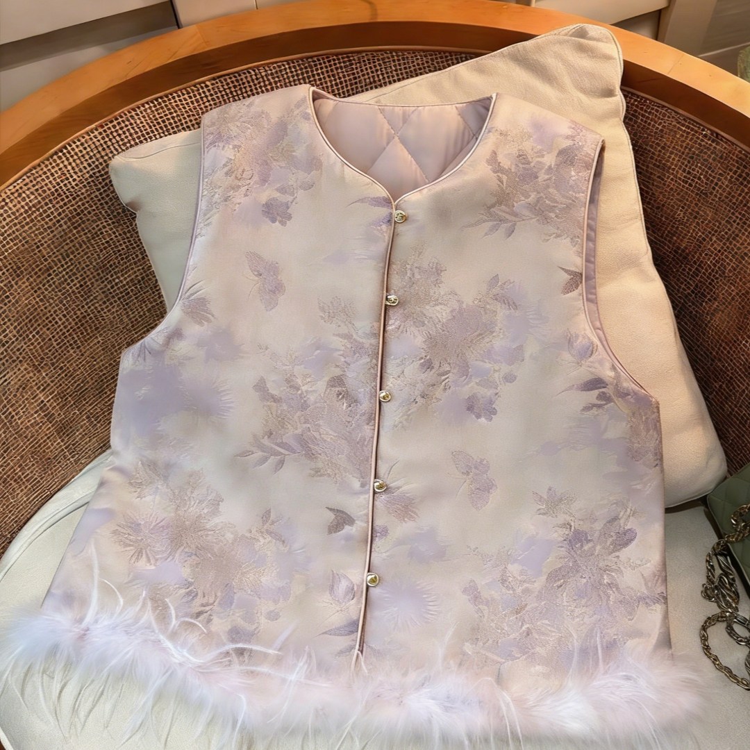 阁脂家新中式轻国风清冷感甜美减龄复古夹棉宽松叠穿坎肩马甲背心,女装/女士精品,大码内搭,淘宝优惠券,粉丝福利购,淘宝优惠卷